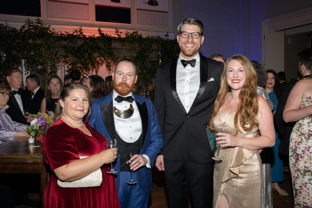 Four people at the OKCMOA Renaissance Ball