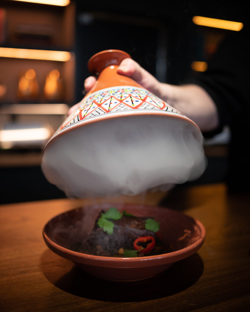 Tapas plate with beef at Riserva Bar + Tapas