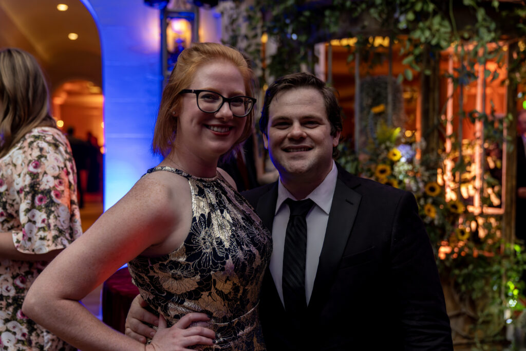 Two people at the OKCMOA Renaissance Ball