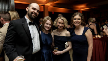 Four people at the OKCMOA Renaissance Ball