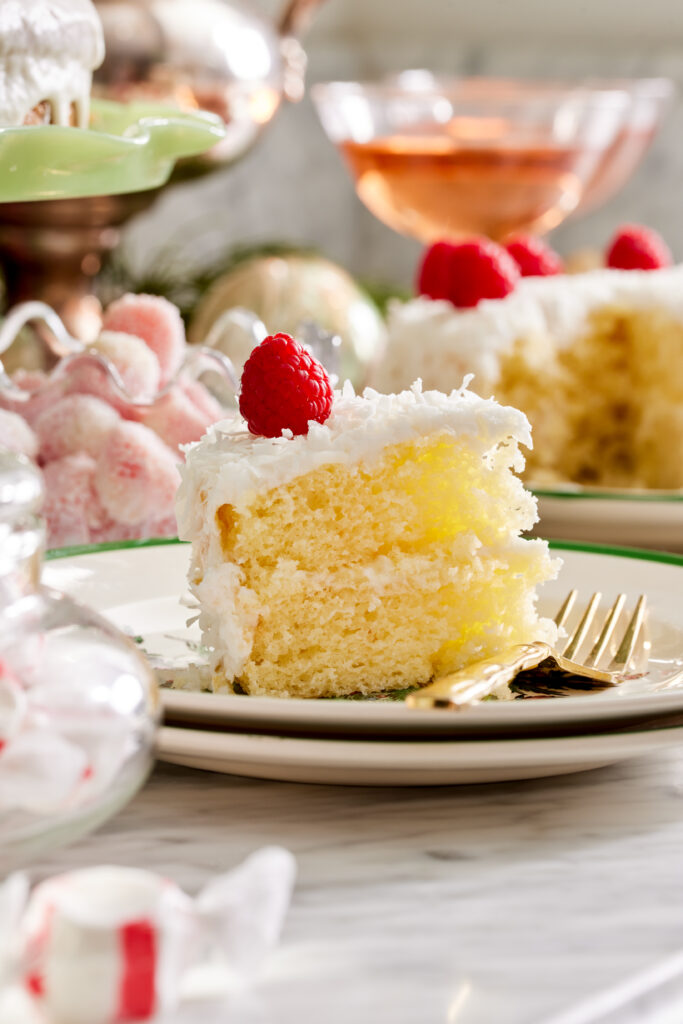 A non-traditional tablescape with hues of pink, blue and green.