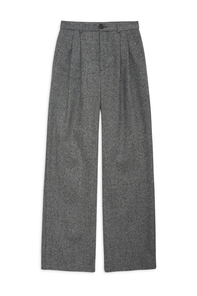 Grey trouser pants