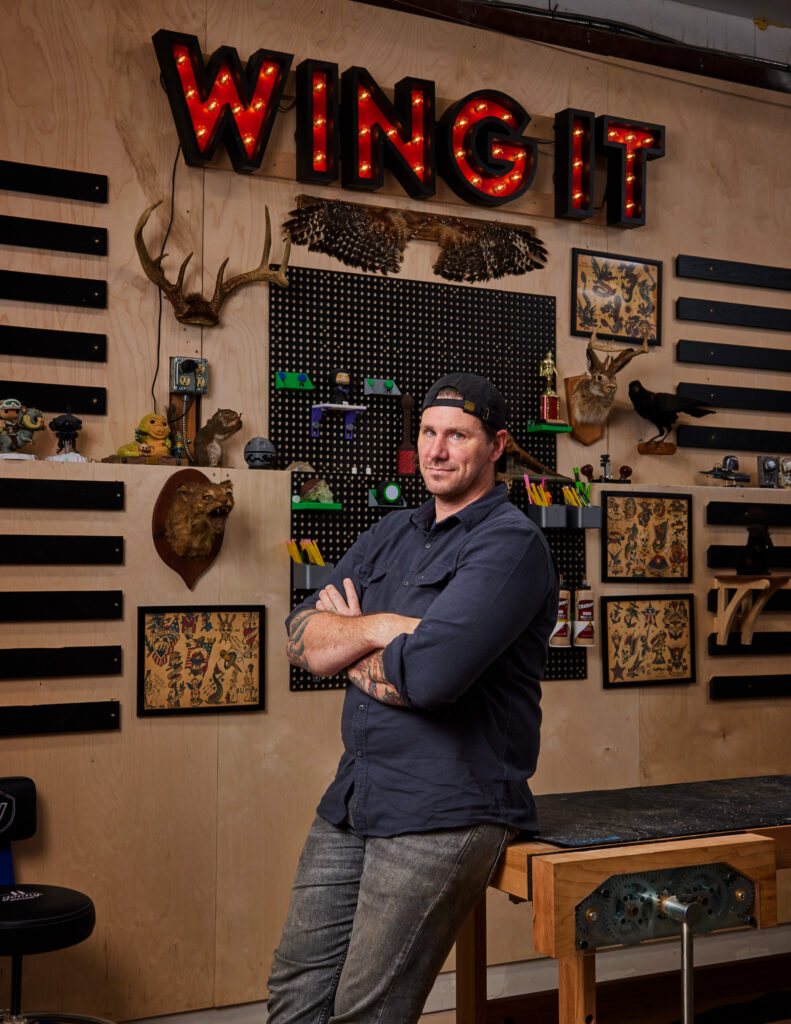 Owner and woodworker behind Jonny Builds, Jonny Lambert. 