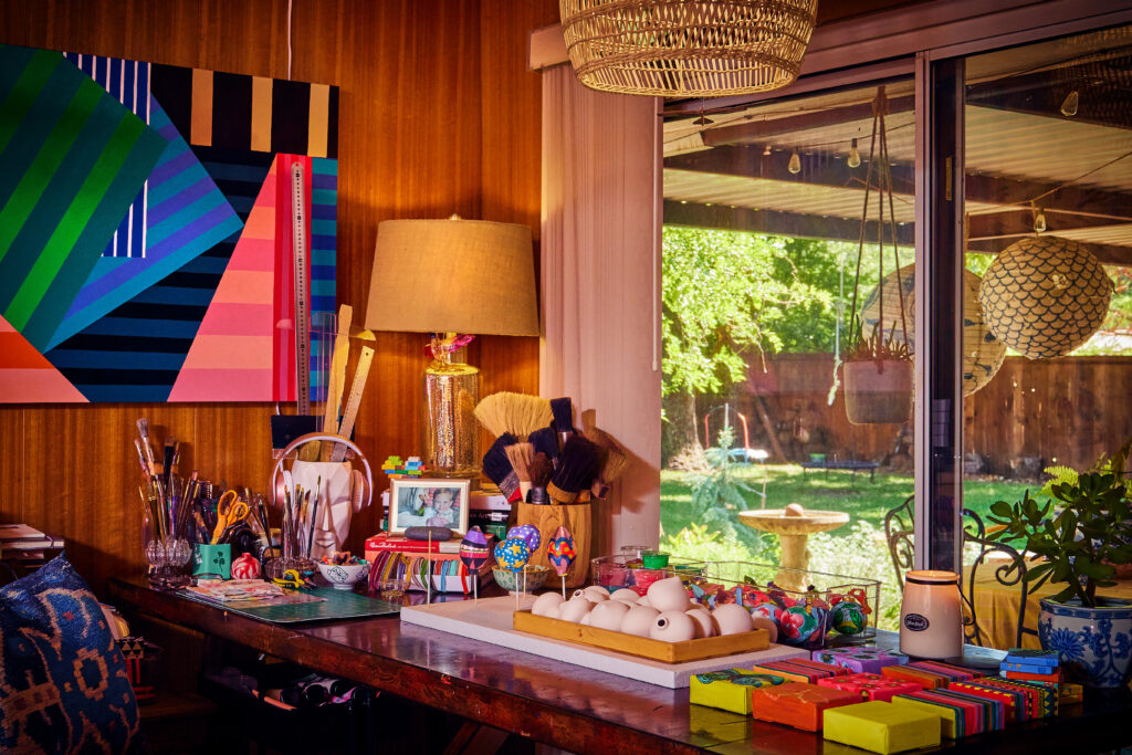 Natalie Miller Arts' creative studio in Oklahoma. 