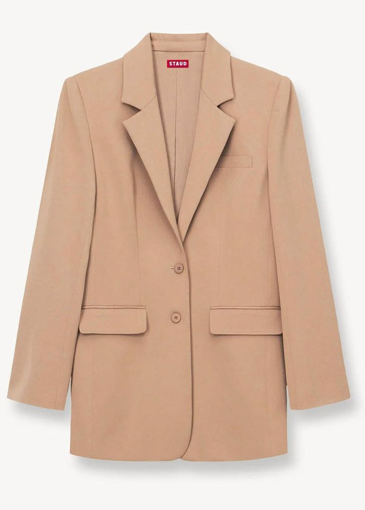 Tan twill blazer