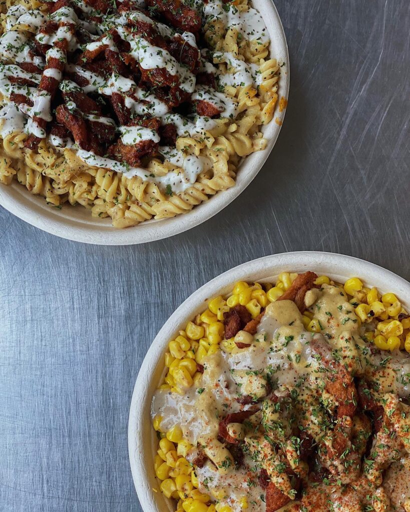 Buffalo Mac and Mashed Potato bowl from Loaded Bowl in OKC.