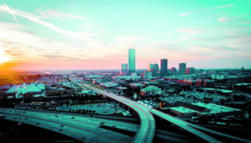Oklahoma city skyline