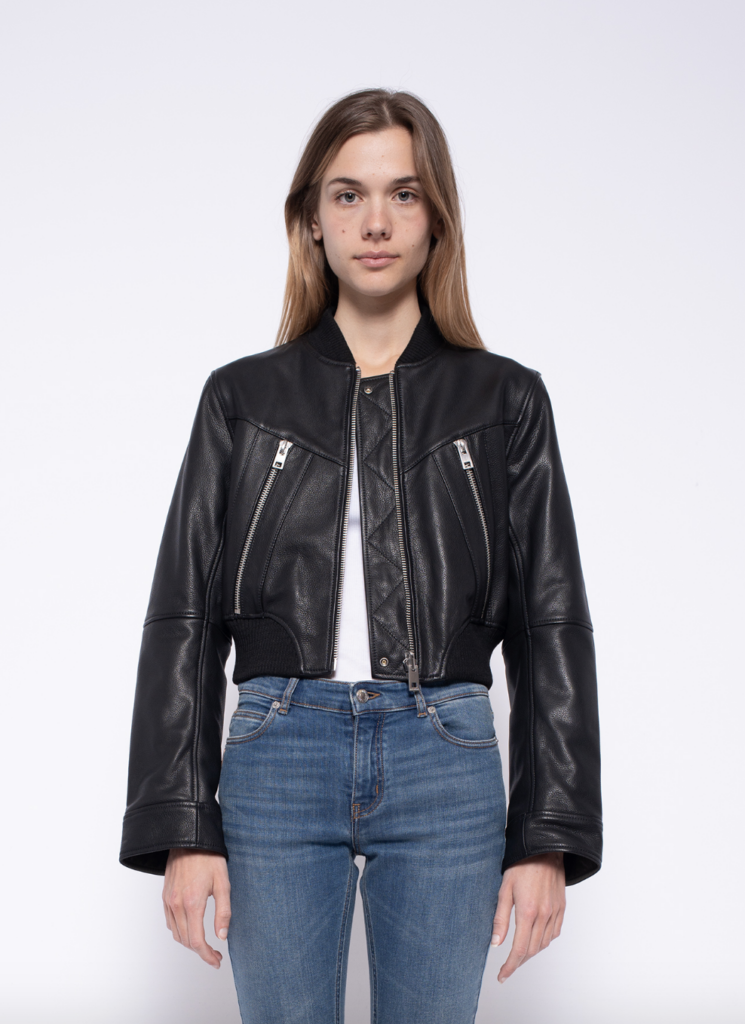 Black leather jacket from Edit & Co