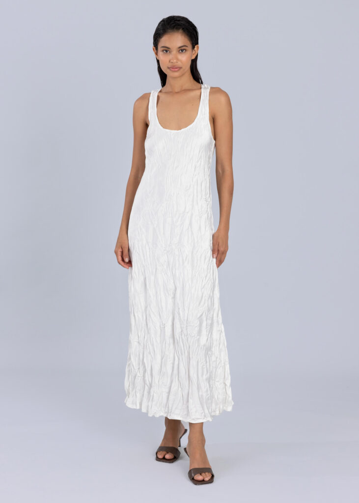 White slip dress from rosegold
