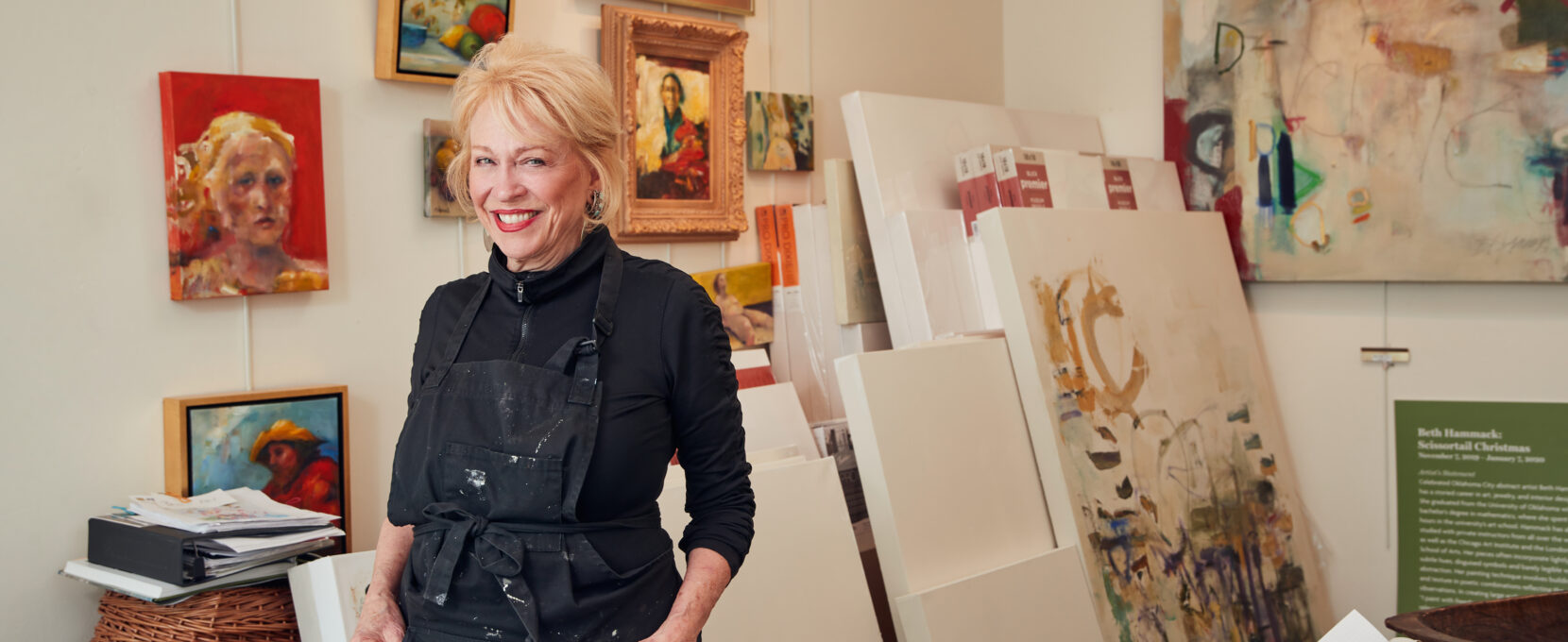 Artist Beth Hammack at her home studio. Photographed by Charlie Neuenschwander.