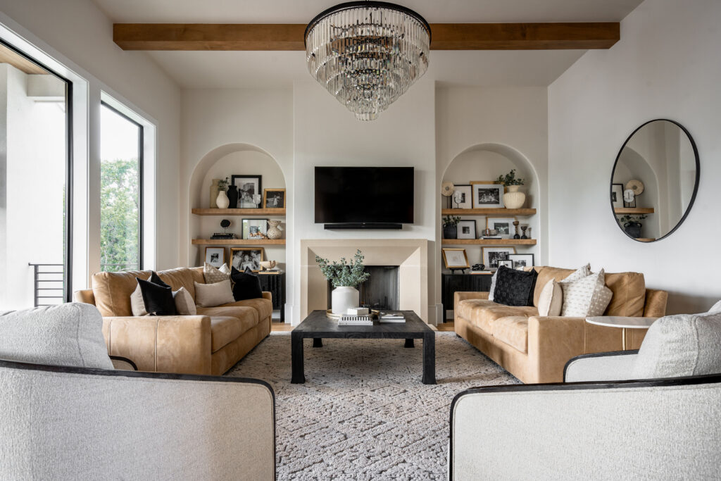 Toppins home living room in Shadow Ridge Neighborhood in Oklahoma City