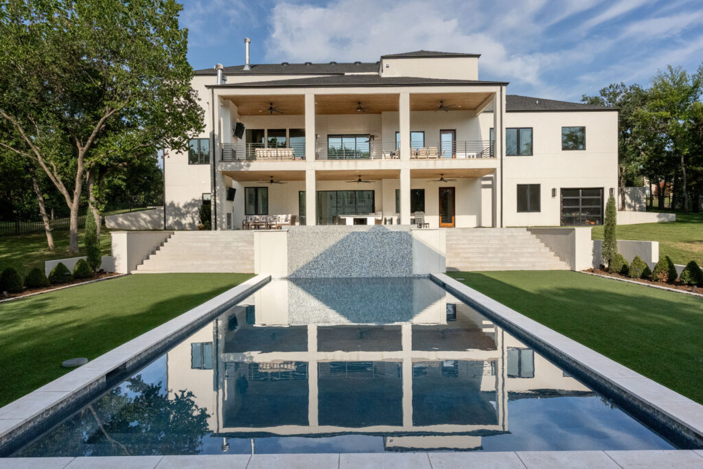Toppins family home backyard in Shadow Ridge Neighborhood in Oklahoma City.