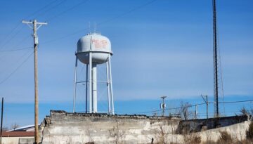 picher water tower in Oklahoma