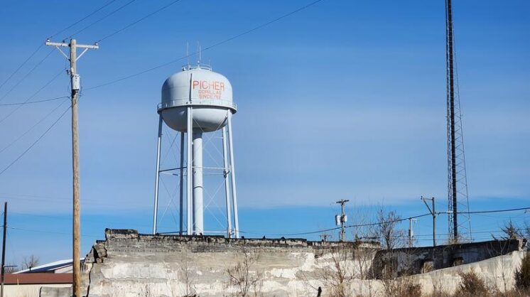 picher water tower in Oklahoma