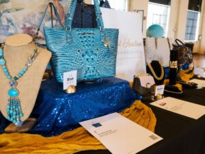 Silent Auction Table. Photo by AJ Stegall.