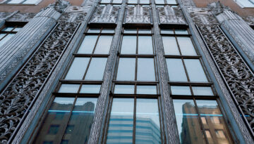 Outside Art Deco Architectural Details of Oklahoma City's First National Building. Photo by DV+Co.