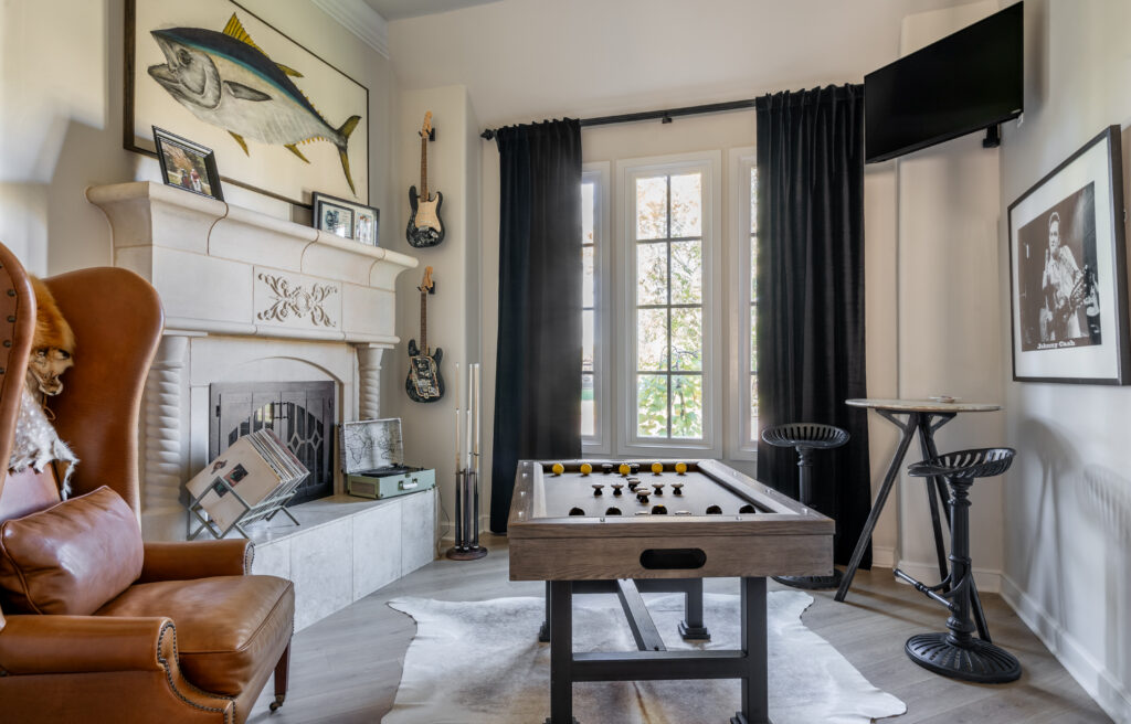 Higginson House Living Room. Rose Creek, Oklahoma City, Oklahoma.